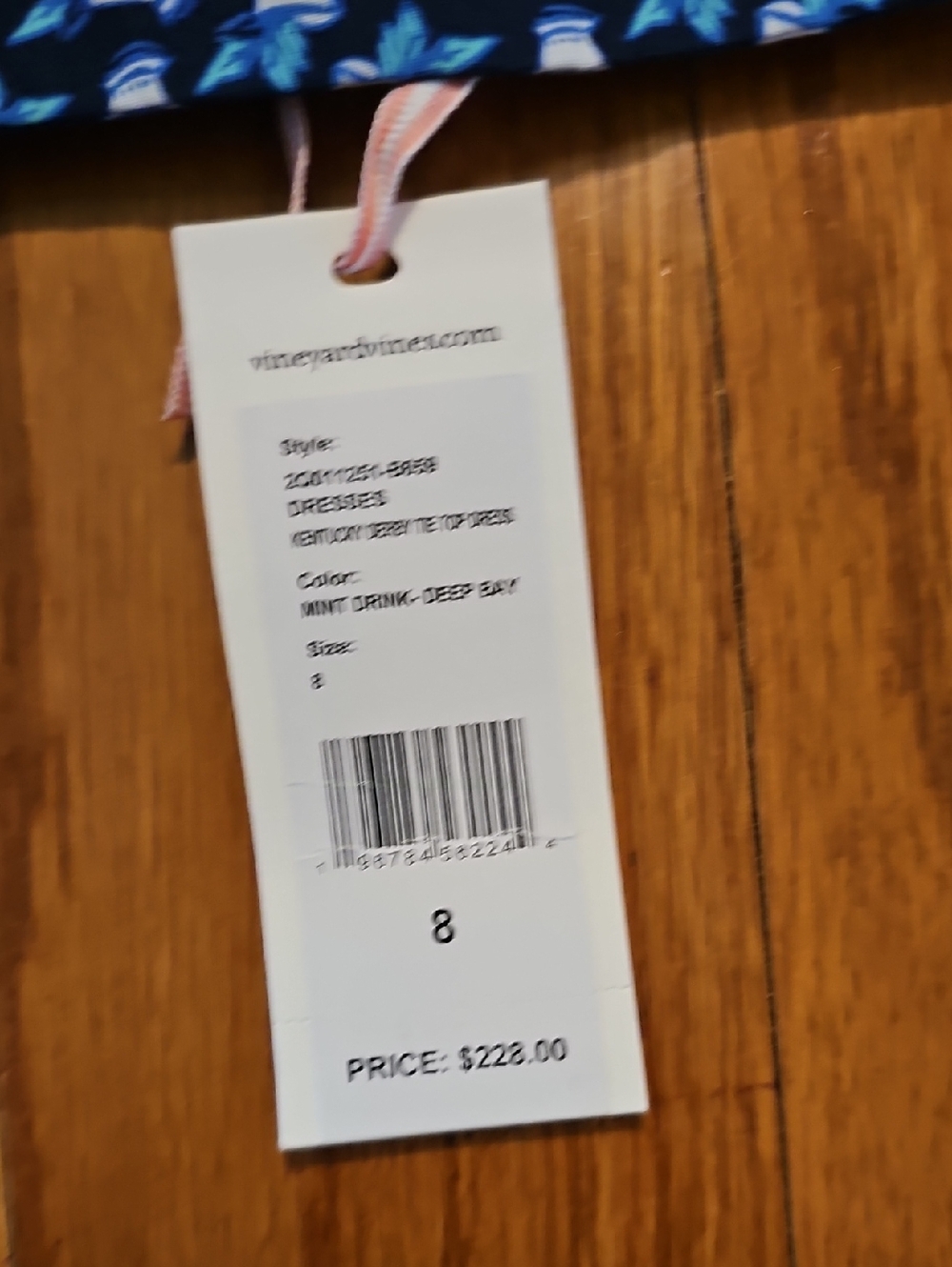 Vineyard Vines Kentucky Derby Theme Mint Julips Dress - Picture 3 of 4